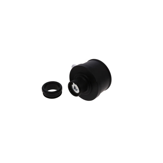 Aluminum Breather Cap, Push-In with Tube Smooth - Black