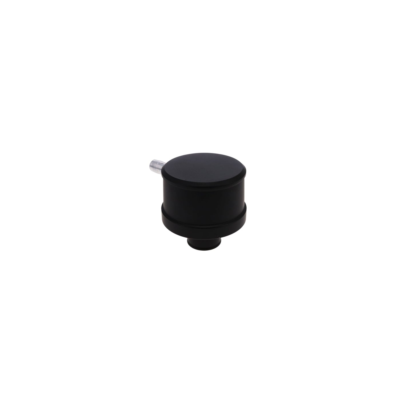 Aluminum Breather Cap, Push-In with Tube Smooth - Black