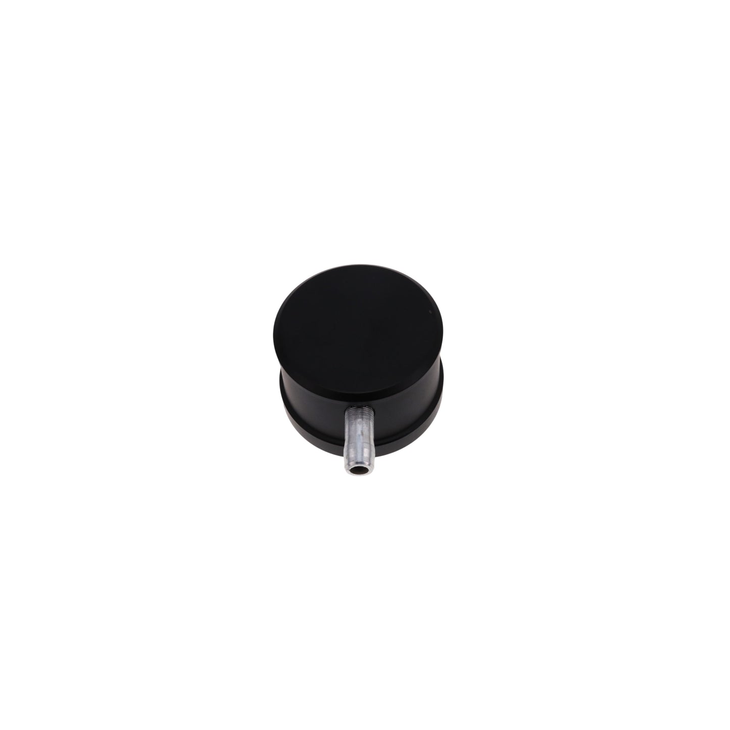 Aluminum Breather Cap, Push-In with Tube Smooth - Black