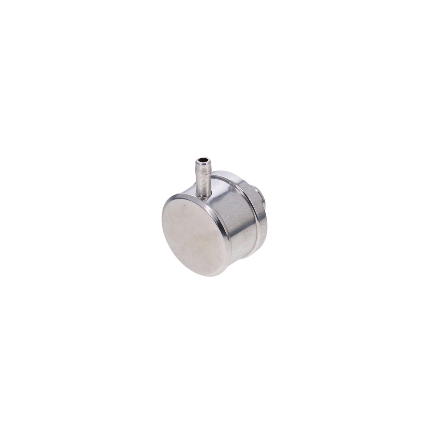 Aluminum Breather Cap, Push-In with Tube Smooth - Polished