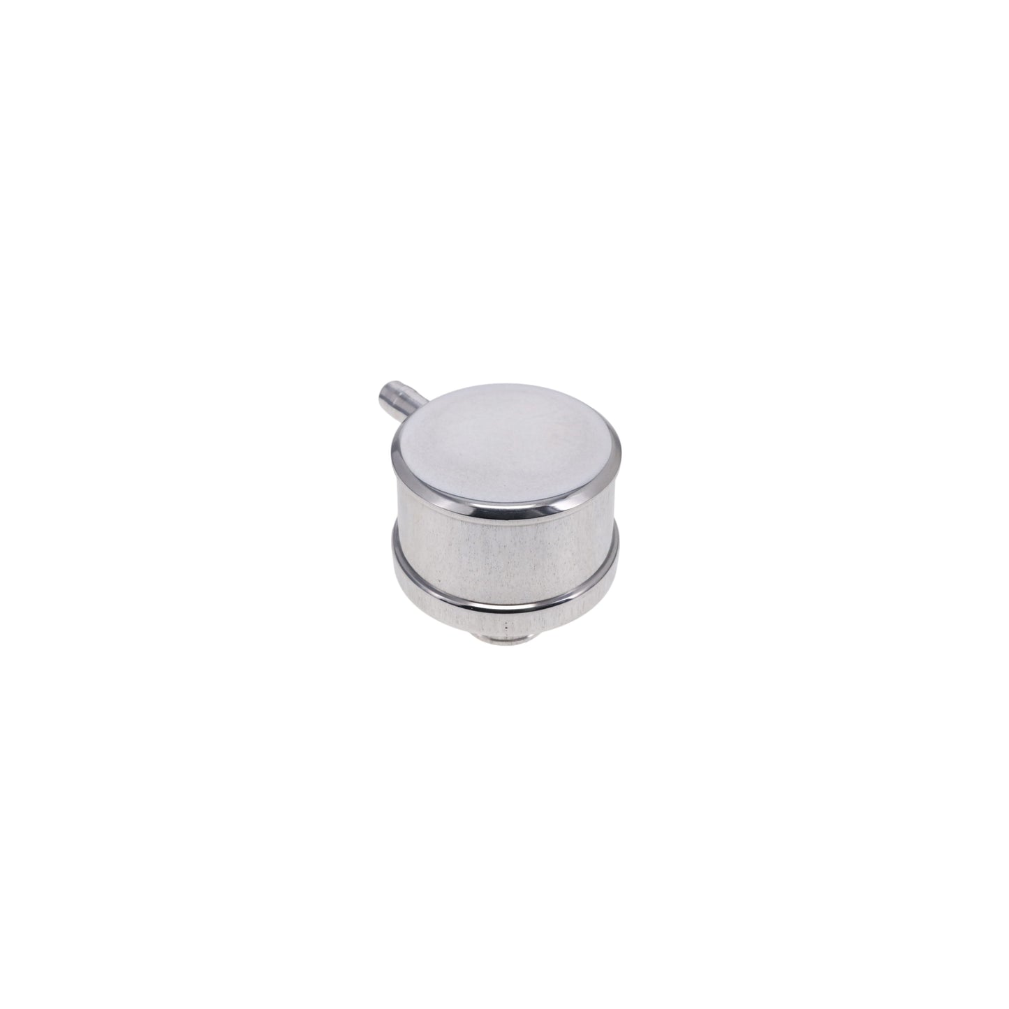 Aluminum Breather Cap, Push-In with Tube Smooth - Polished
