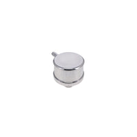 Aluminum Breather Cap, Push-In with Tube Smooth - Polished