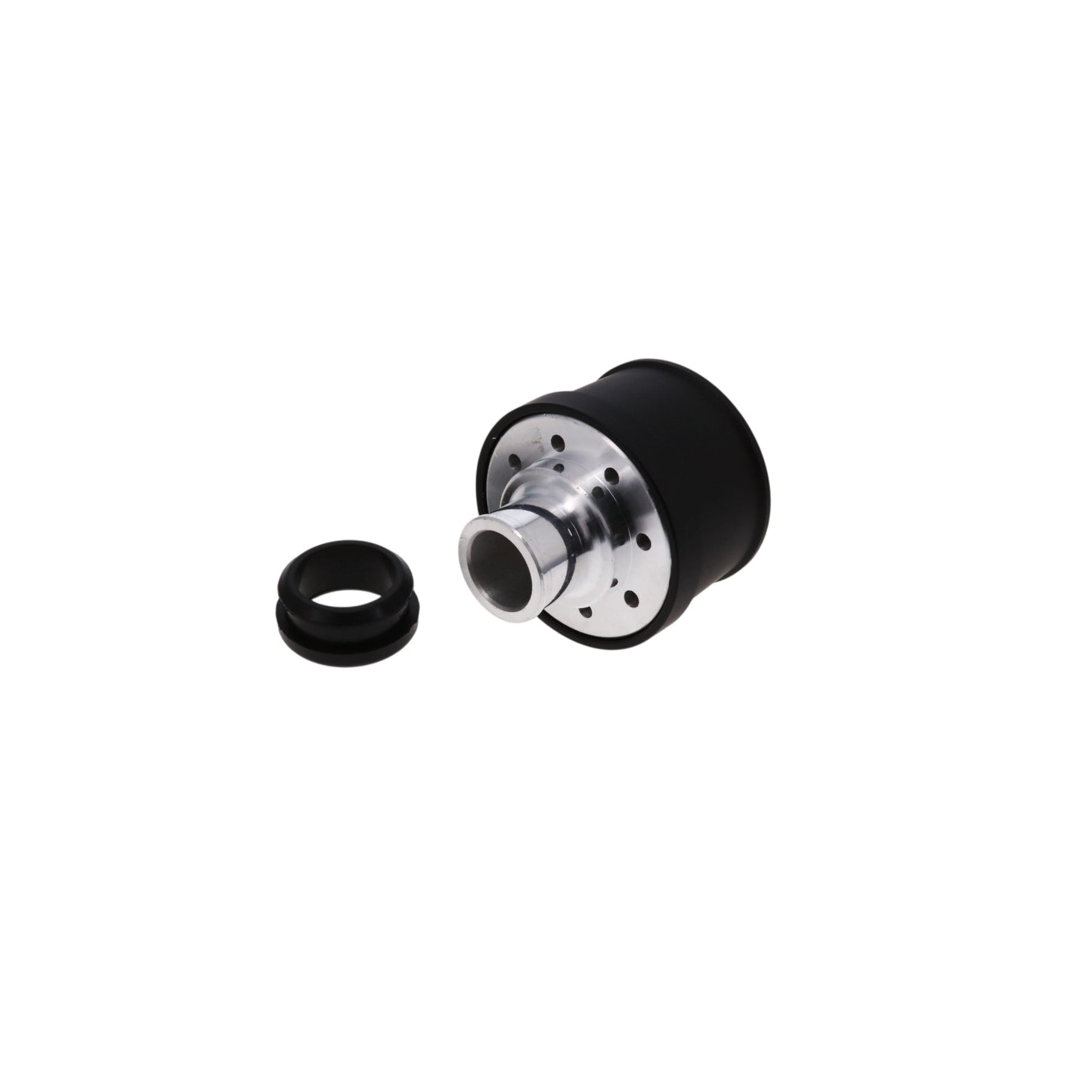 Aluminum Breather Cap, Push-In Ball-Milled - Black