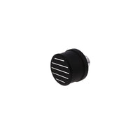 Aluminum Breather Cap, Push-In Ball-Milled - Black