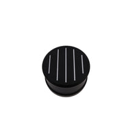 Aluminum Breather Cap, Push-In Ball-Milled - Black