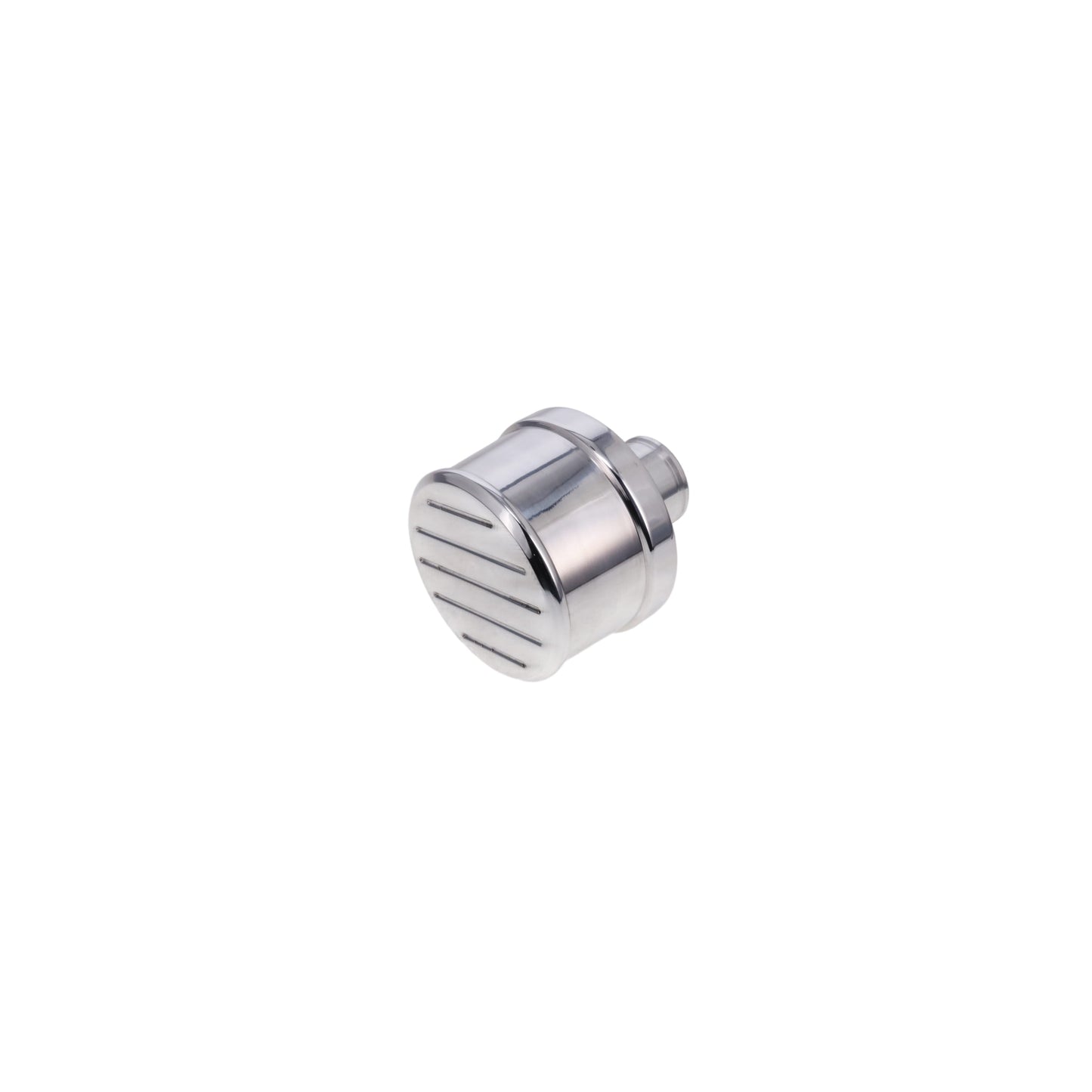 Aluminum  Breather Cap, Push-In Ball-Milled - Polished