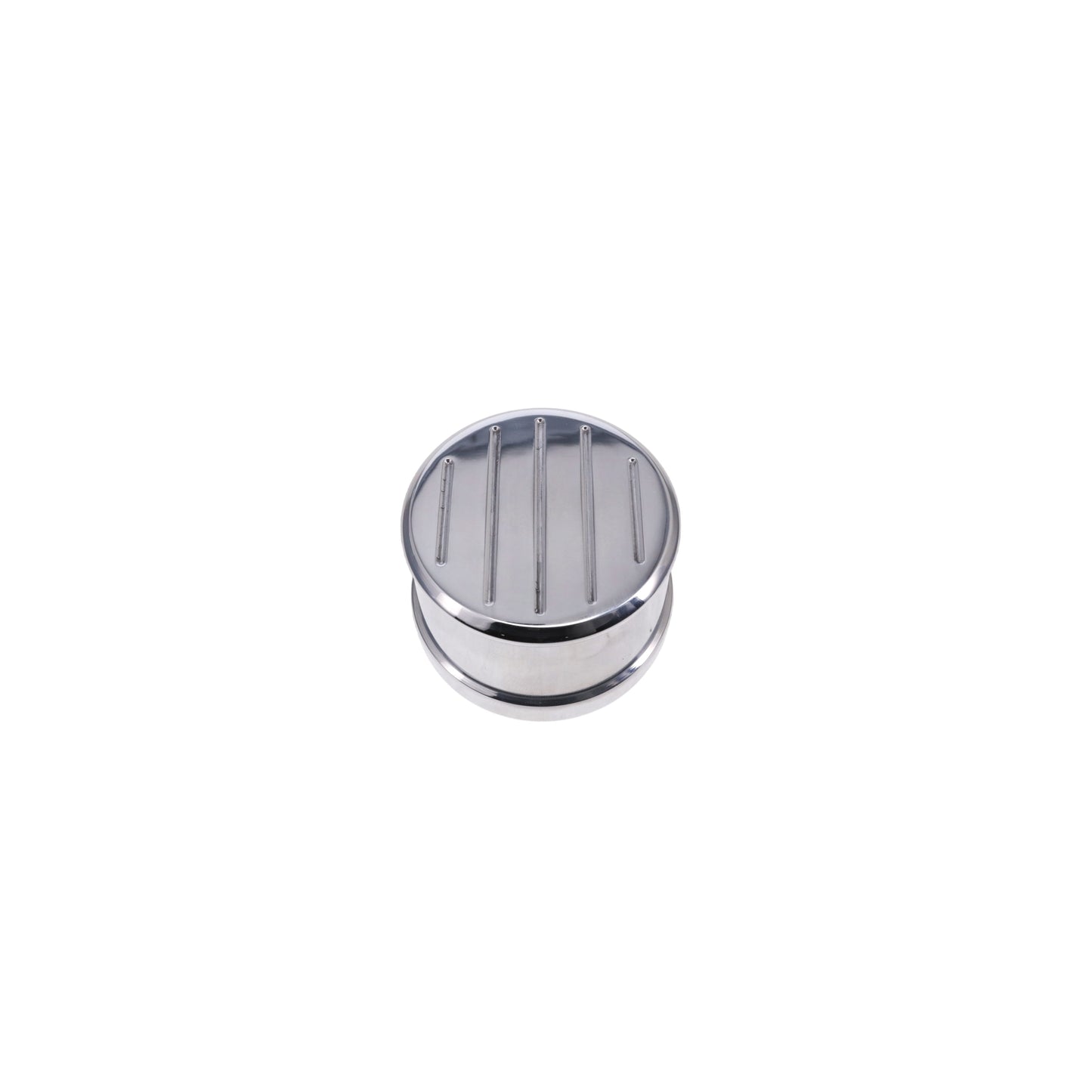 Aluminum  Breather Cap, Push-In Ball-Milled - Polished