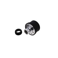 Aluminum Breather Cap, Push-In Smooth - Black