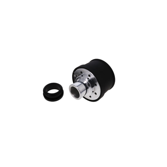 Aluminum Breather Cap, Push-In Smooth - Black