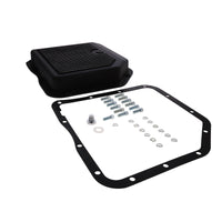 GM TH350 Finned Aluminum Transmission Pan, Stock Depth - Black