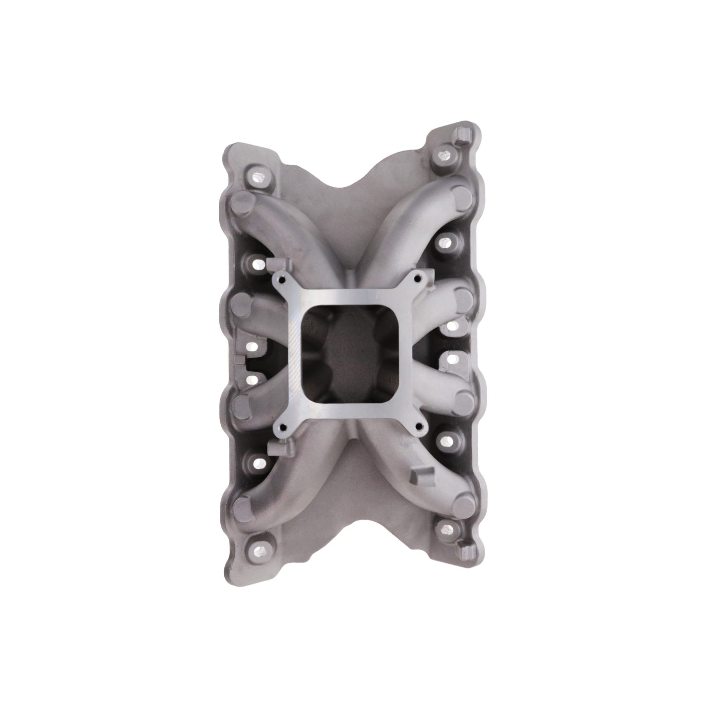 Ford 351 Cleveland 2V/4V Aluminum Intake Manifold, Single Plane, Hi-Rise, Satin