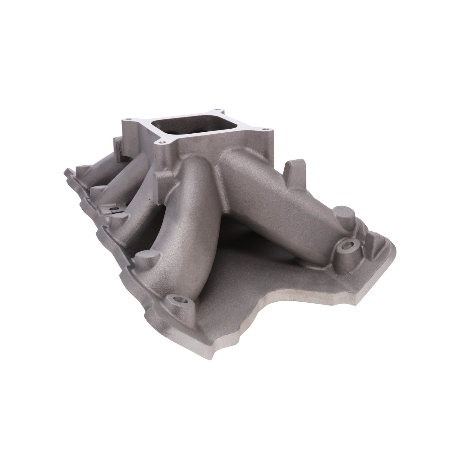 Ford 351 Cleveland 2V/4V Aluminum Intake Manifold, Single Plane, Hi-Rise, Satin