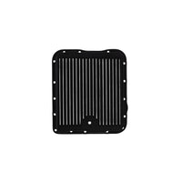 GM 700R4, 4L60, 4L60E, Finned Aluminum Transmission Pan, Stock Depth - Black