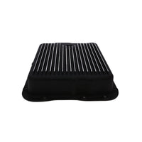 GM 700R4, 4L60, 4L60E, Finned Aluminum Transmission Pan, Stock Depth - Black