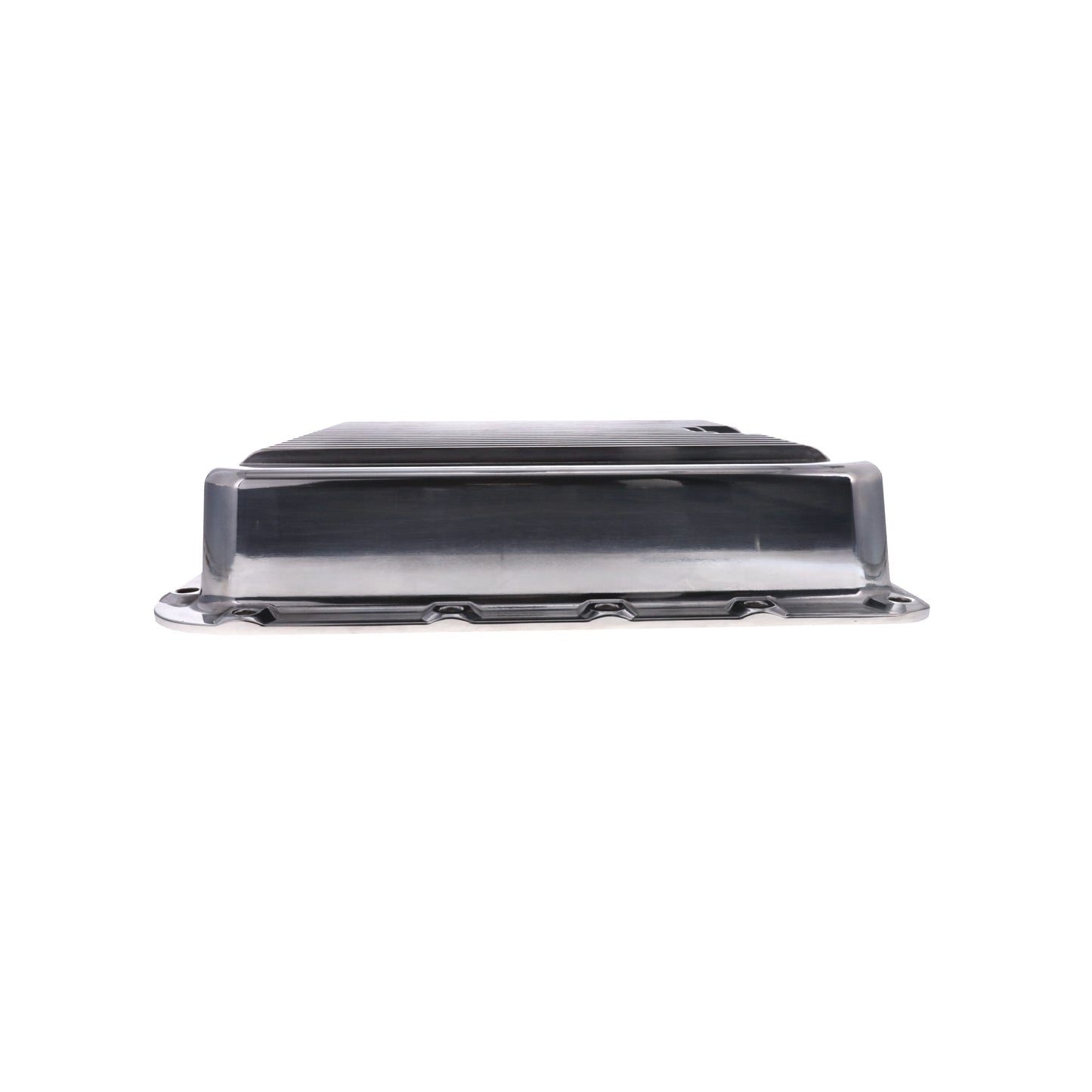 GM 700R4, 4L60, 4L60E, Finned Aluminum Transmission Pan, Stock Depth, Polished
