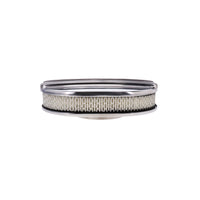 12" X 2" Center Finned Oval Aluminum Air Cleaner Kit, Paper Filter, Polished