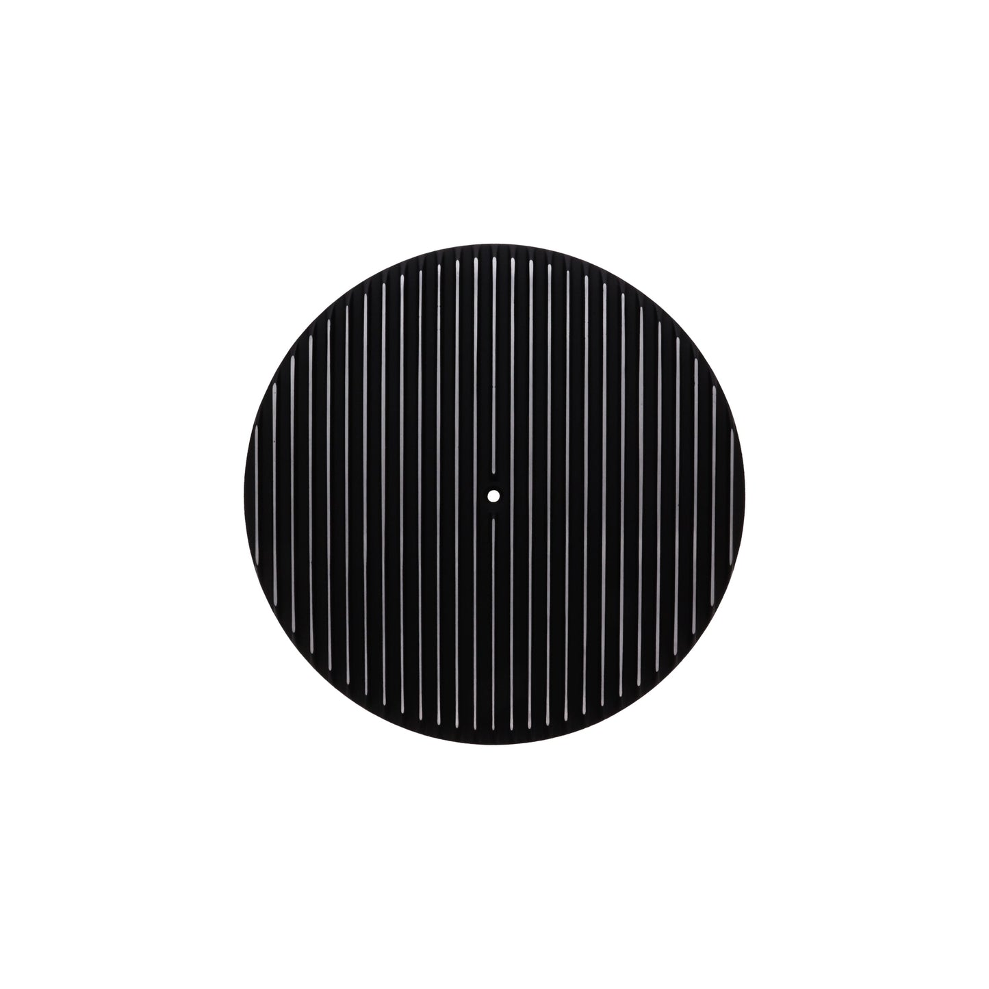 14" X 3" Full Finned Round Aluminum Air Cleaner Kit, Red Washable Filter, Flat Base, Black