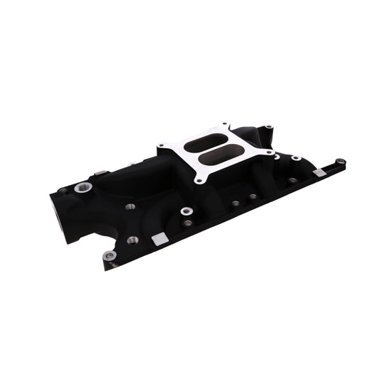 Ford SB Aluminum Intake Manifold, Dual Plane - Black