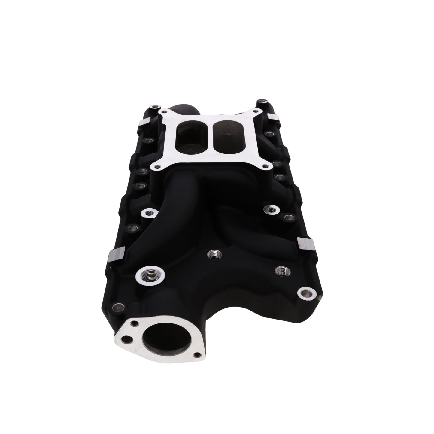 Ford SB Aluminum Intake Manifold, Dual Plane - Black