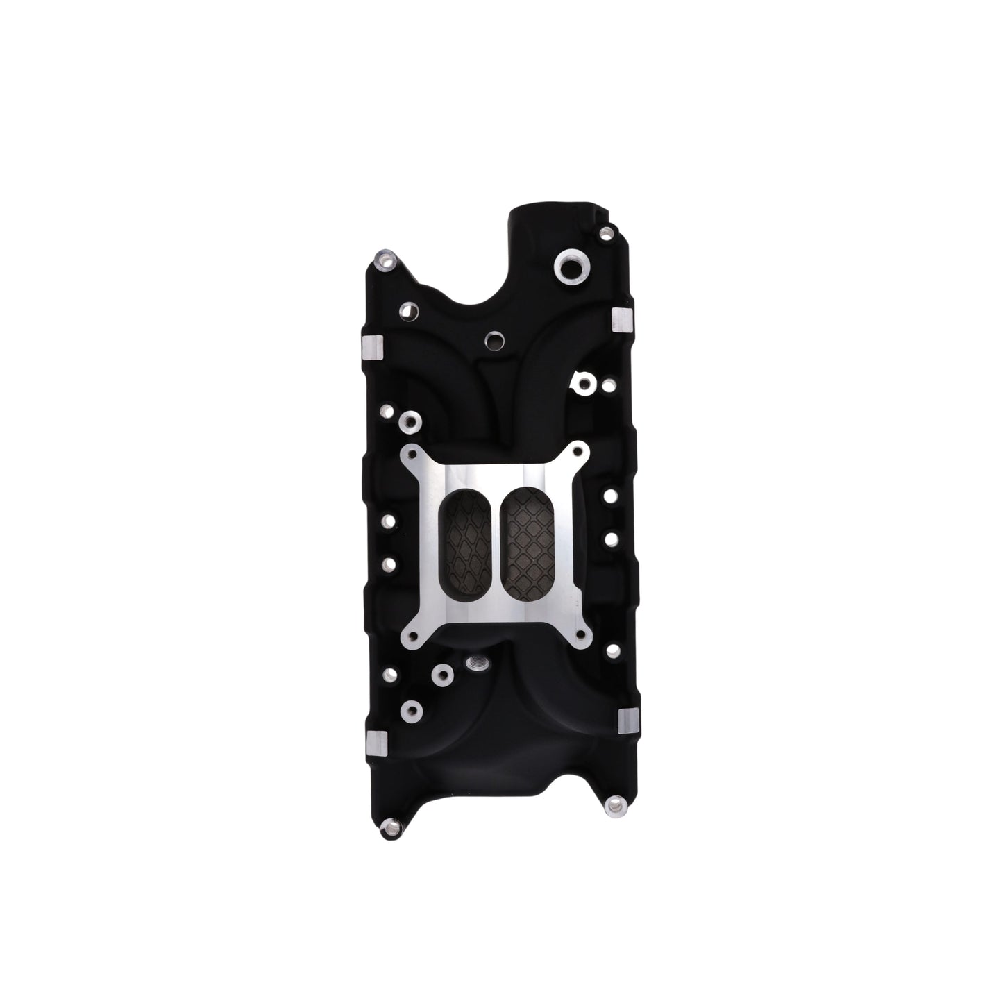 Ford SB Aluminum Intake Manifold, Dual Plane - Black