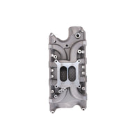 Ford SB Aluminum Intake Manifold, Dual Plane - Satin