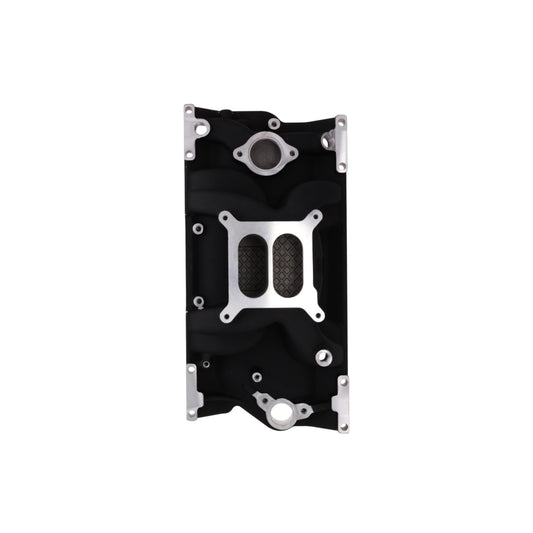 1996-2002 Chevy Small Block Vortec Aluminum Intake Manifold, Dual Plane - Black