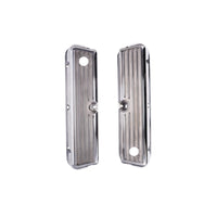 1962-2001 FORD SB 289, 351W Tall Finned Aluminum Valve Cover, 3 13/16" Ht., 1.25" Hole, Polished