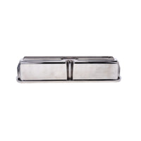 1962-2001 FORD SB 289, 351W Tall Finned Aluminum Valve Cover, 3 13/16" Ht., 1.25" Hole, Polished