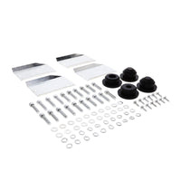 1992-2003 Mopar SB V8 Finned Aluminum Valve Covers, 3 1/2" Ex. 3 1/8" In. Ht., 1.25" Hole, Black