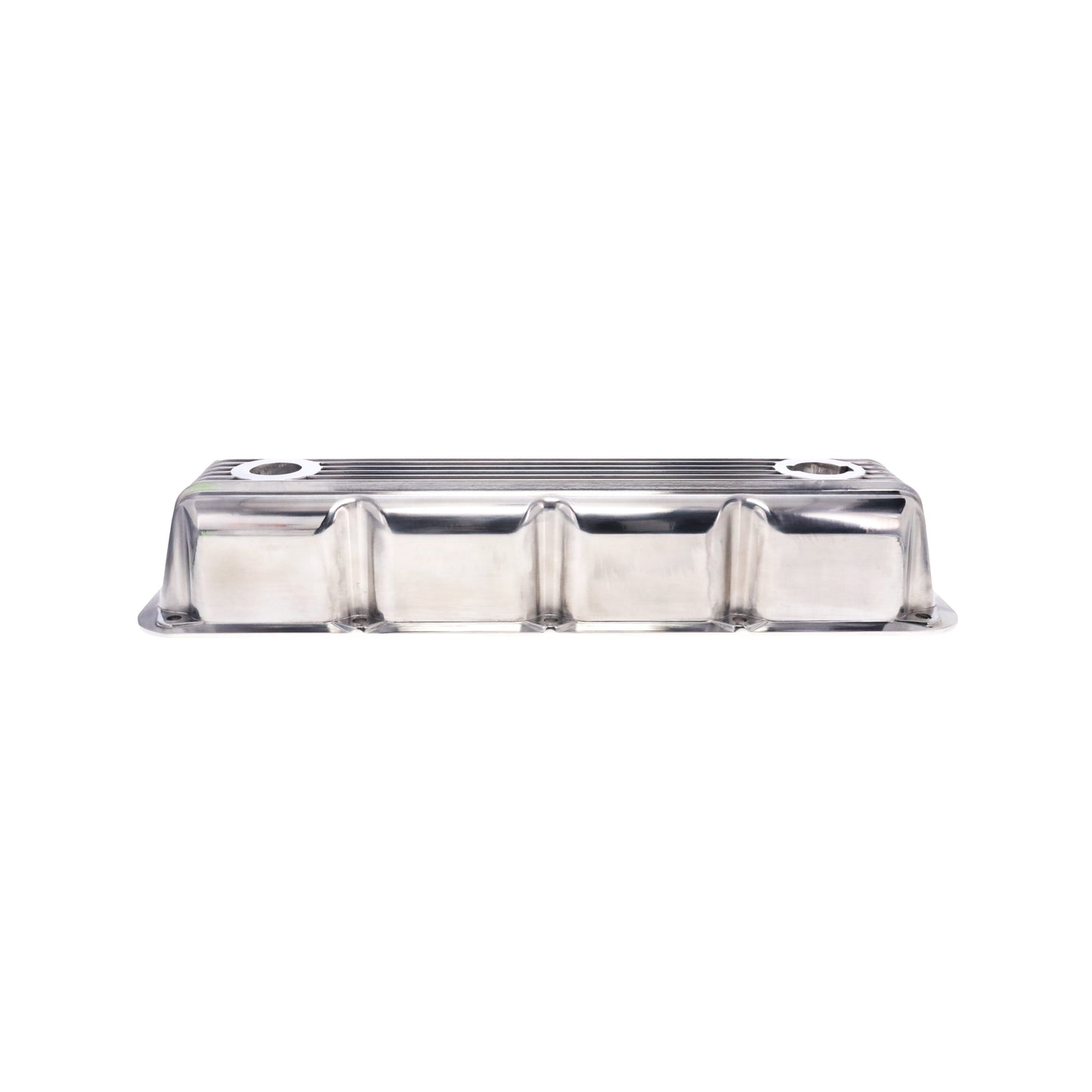1992-2003 Mopar SB V8 Finned Aluminum Valve Covers, 3 1/2" Ex. 3 1/8" In. Ht., 1.25" Hole, Polished