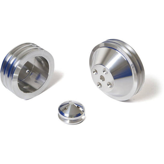 Chevy Small Block Pulley Kit V-Belt, LWP 3V