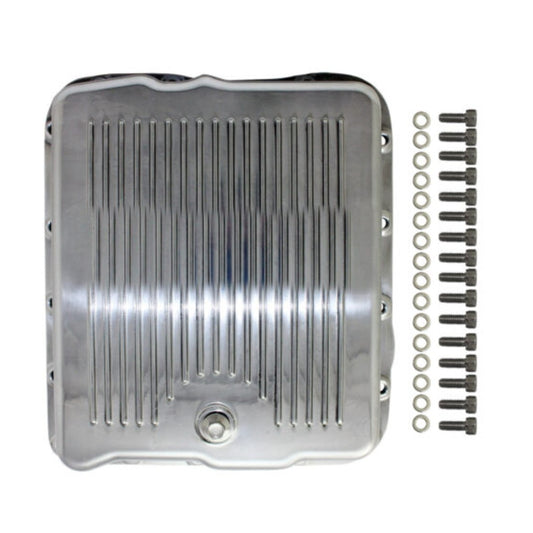 GM 700R4 / 4L60 Finned Aluminum Transmission Pan - Polished