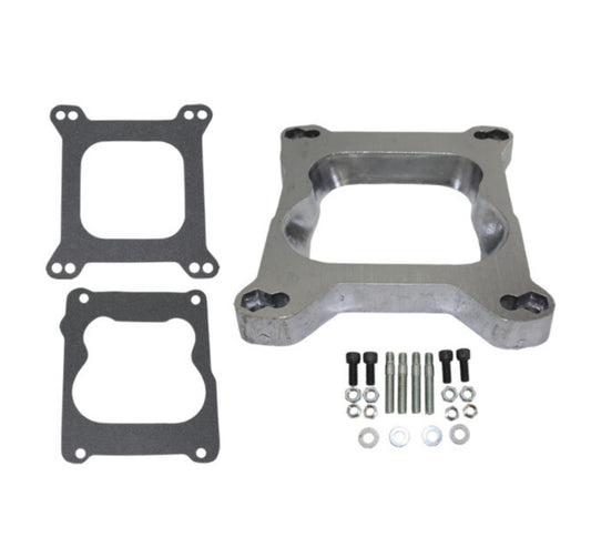 3/4" Aluminum Open Port 4BBL Square Bore to Quadrajet Adapter Kit