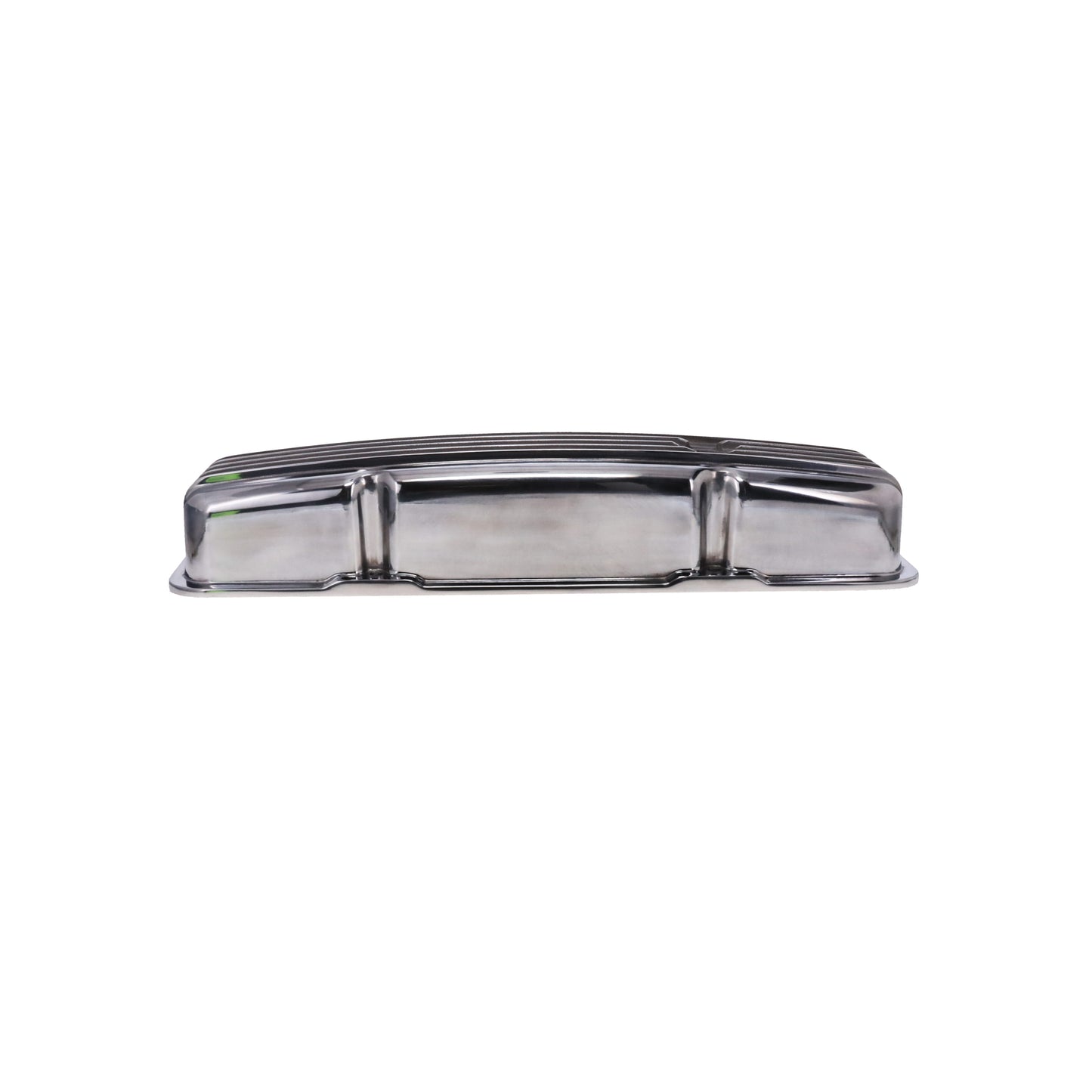 1957-1979 Pontiac Finned Aluminum Valve Covers, 2 3/4" Ht., 1.25" Hole, Polished