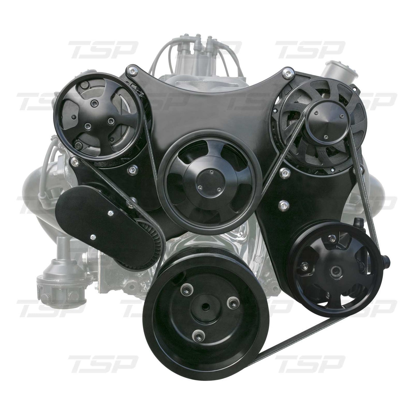 TSP_Chevy_Small_Block_Serpentine_Front_Drive_Kit_Black_DS35014