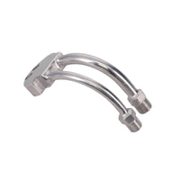 Curved A/C Manifold Fitting for Sanden SD-7