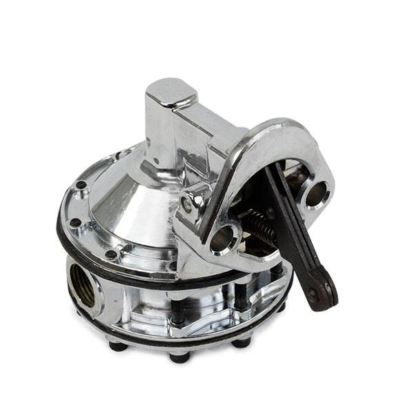 TSP_Chevy_Small_Block_Mechanical_Fuel_Pump_7.5_PSI_Chrome_Rear_JM1015