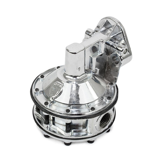 TSP_Chevy_Small_Block_Mechanical_Fuel_Pump_12-16_PSI_Chrome_Angle_JM1037