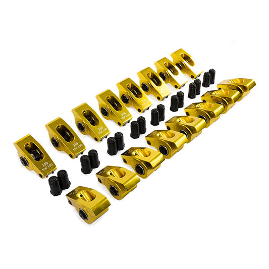 Small Block Chevy Self-Aligning Aluminum Roller Rocker Arms with 7/16" Studs