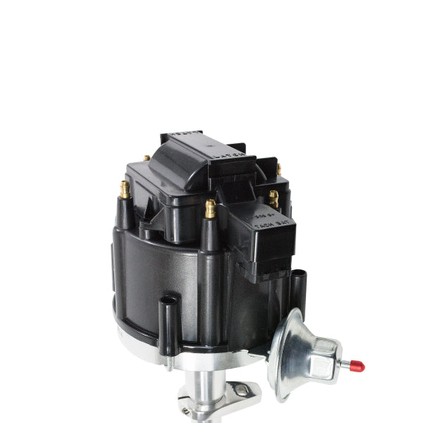 TSP_Chevy_Early_L6_HEI_Distributor_Black_Top_Angle_JM6516