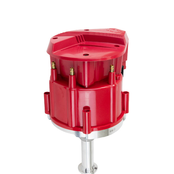 TSP_Chevy_V6_HEI_Distributor_Super_Cap_Red_Top_Angle_JM6522