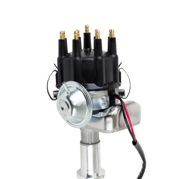 TSP_Pontiac_V8_Ready_to_Run_Distributor_Black_Top_Angle_JM6704