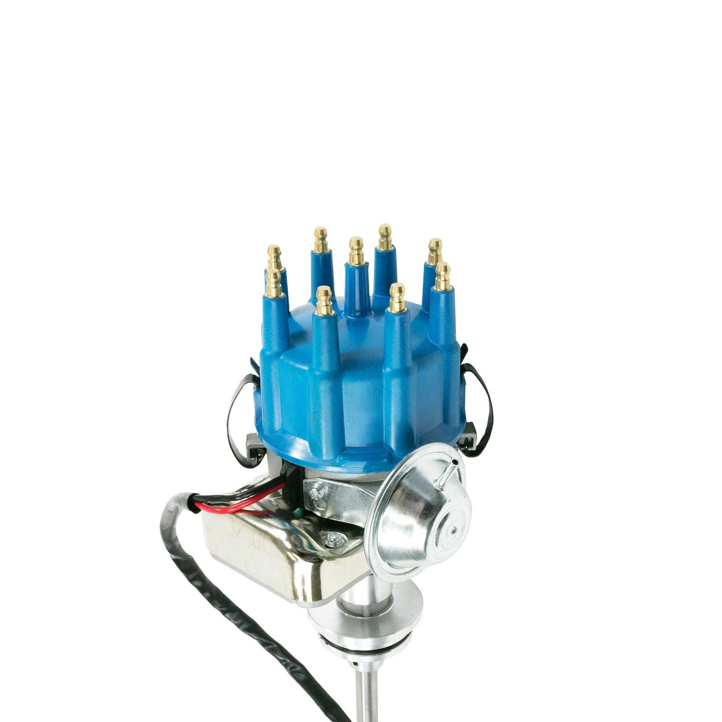 TSP_Chrysler_Small_Block_Ready_to_Run_Distributor_Blue_Top_Angle_JM6713