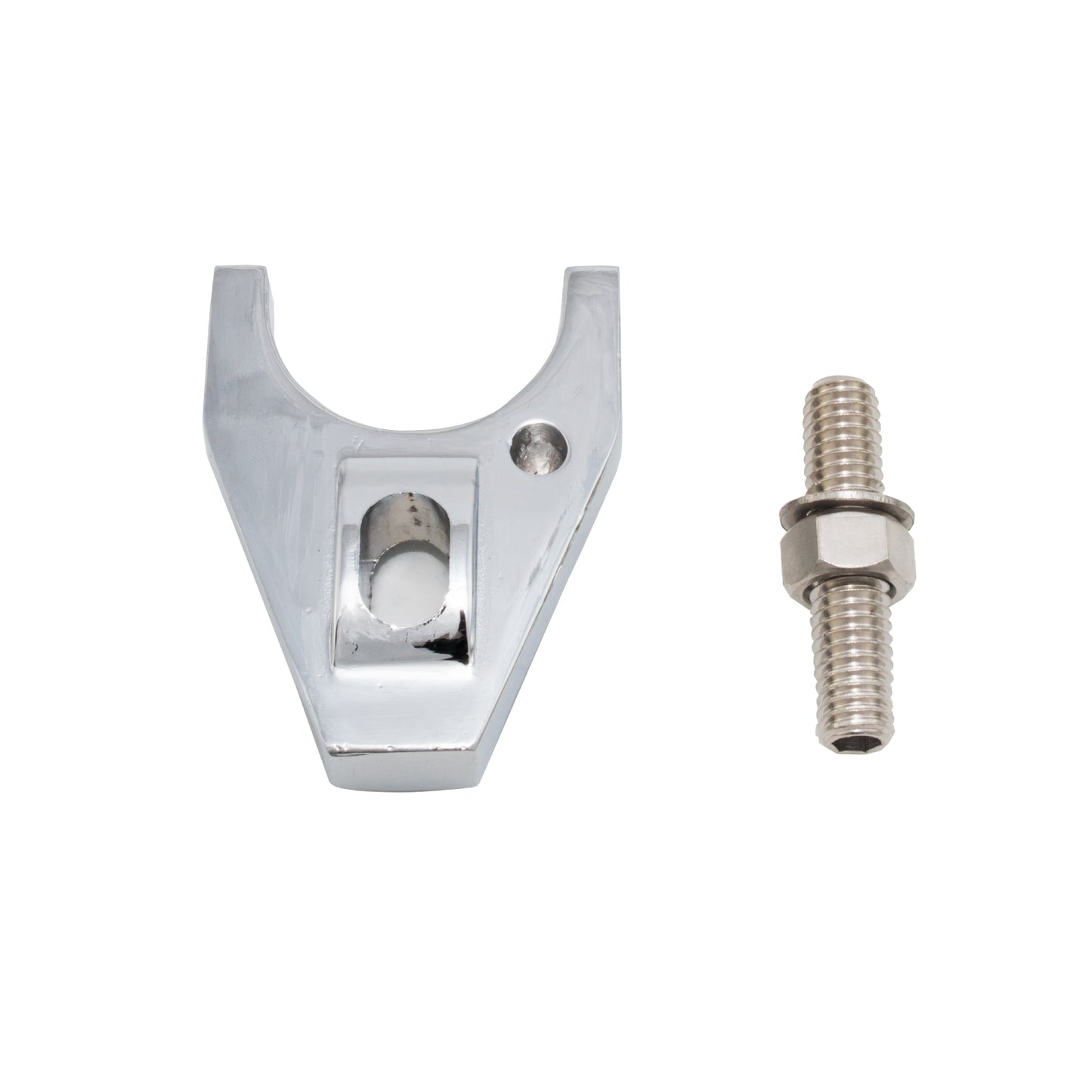 TSP_HEI_Chevy_V8_Distributor_Hold_Down_Clamp_Silver_JM6926