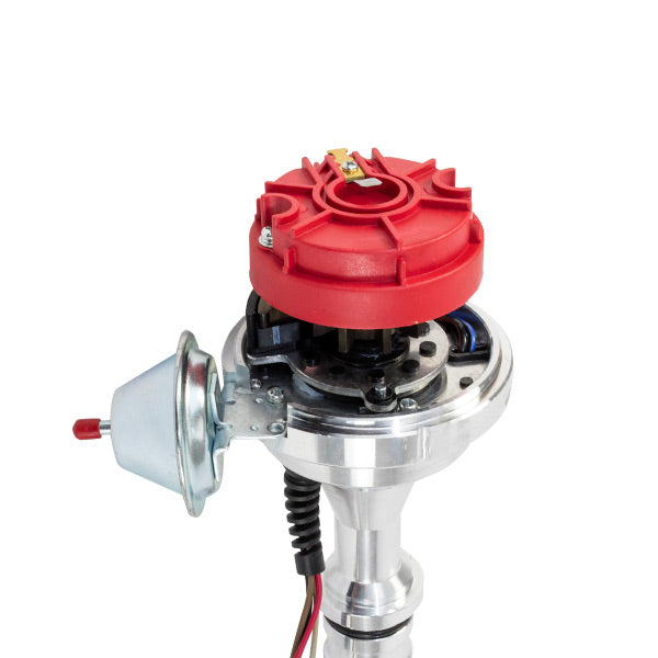 TSP_Pro_Series_Ready_To_Run_Distributor_Oldsmobile_V8_Red_Rotor_Angle_JM7703