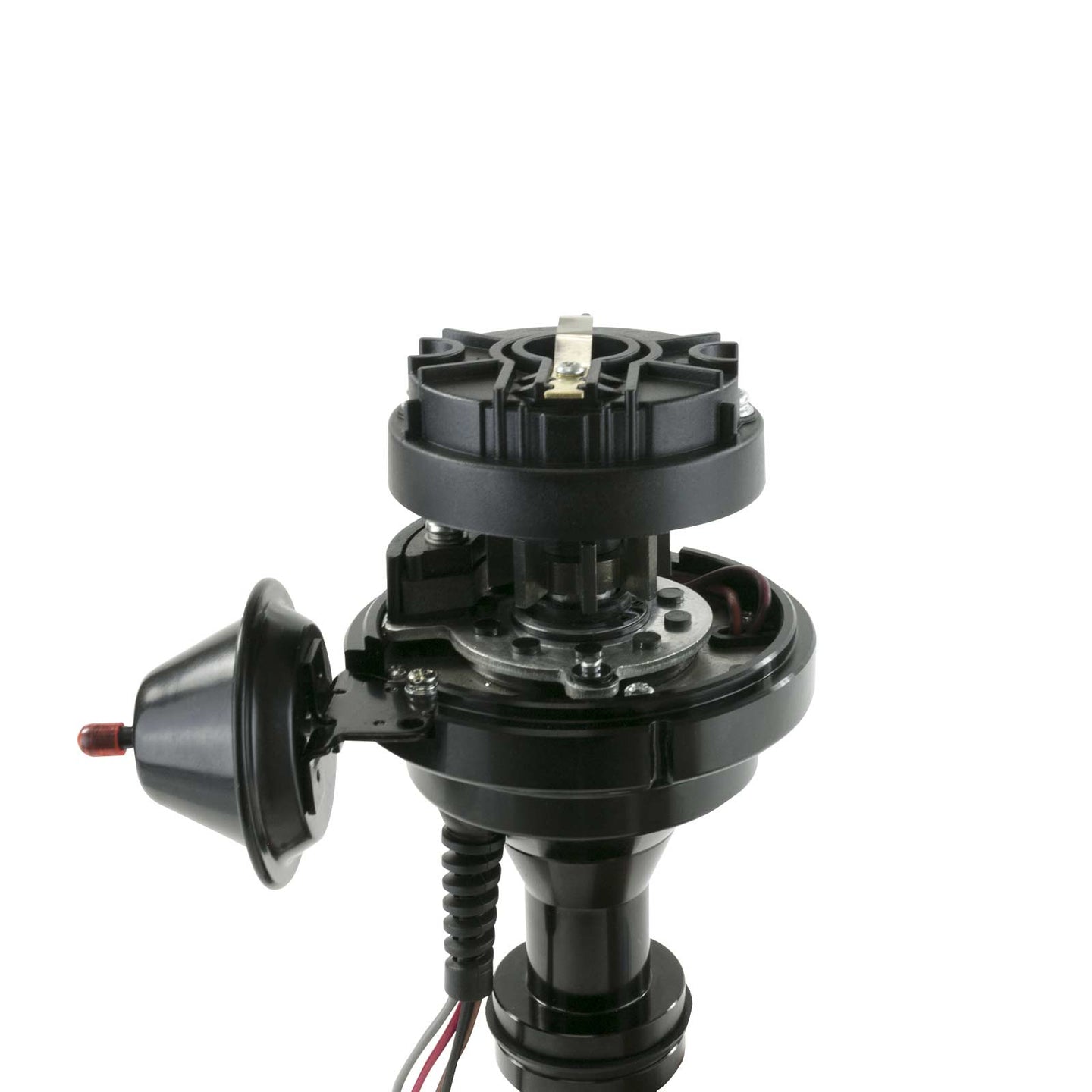 TSP_Pro_Series_Ready_To_Run_Distributor_Ford_FE_V8_All_Black_Rotor_Angle_JM7708