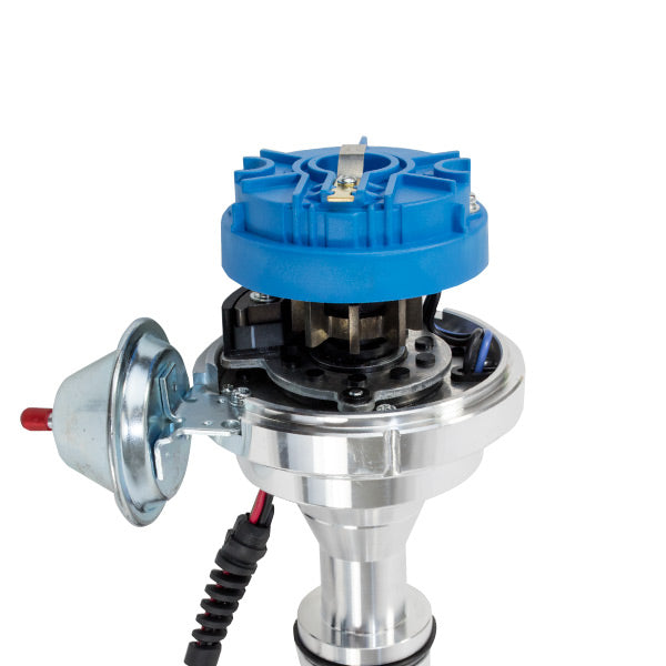 TSP_Pro_Series_Ready_To_Run_Distributor_Ford_FE_V8_Blue_Rotor_Angle_JM7708