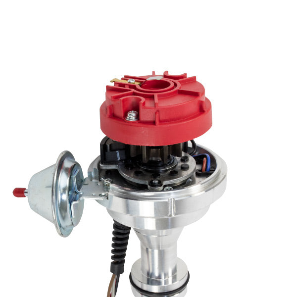 TSP_Pro_Series_Ready_To_Run_Distributor_Ford_FE_V8_Red_Rotor_Angle_JM7708