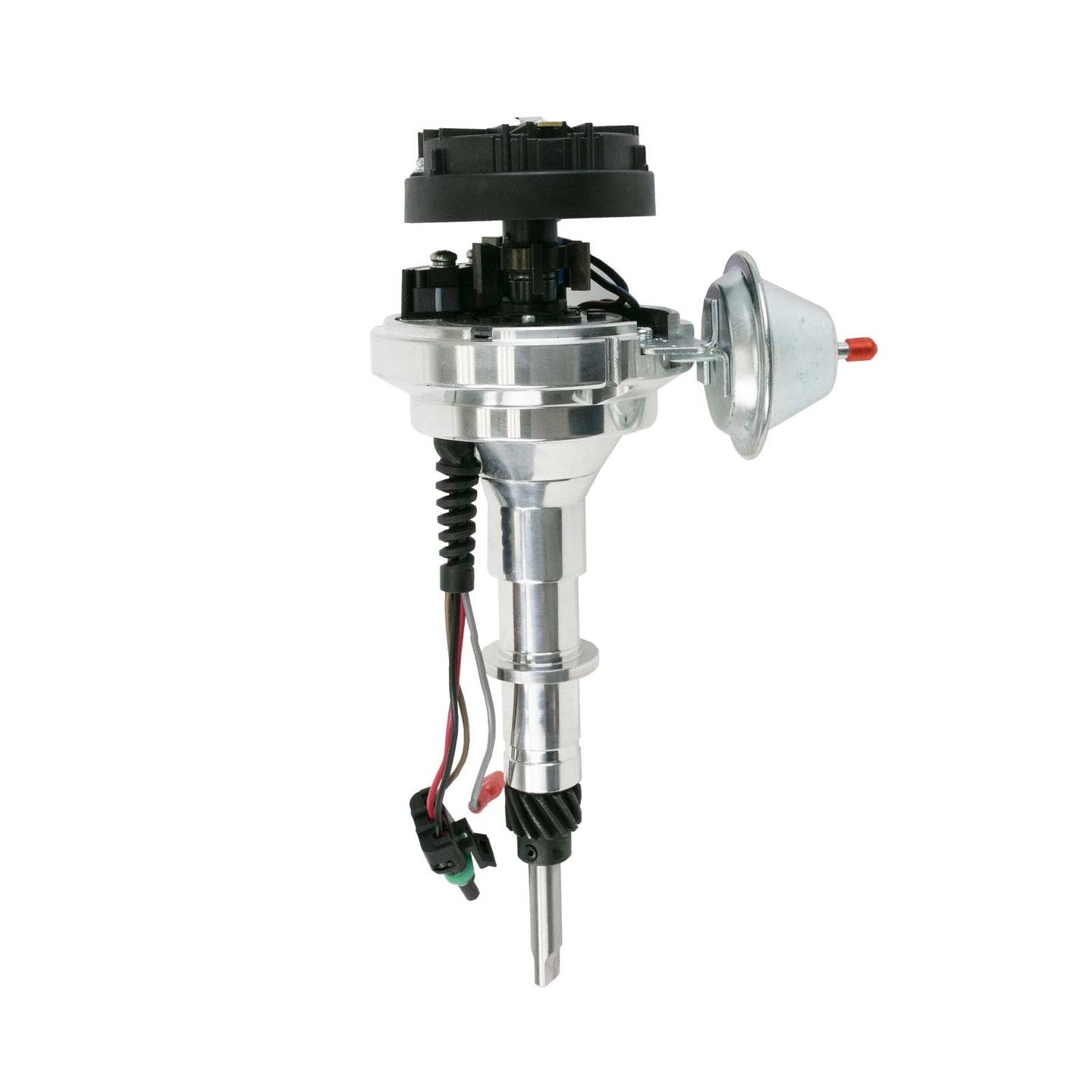 TSP_Pro_Series_Ready_To_Run_Distributor_Late_Chevy_L6_Black_Rotor_JM7723