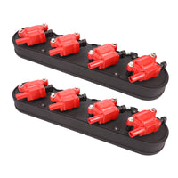 GM LS Finned Cast Aluminum Valve Covers with Coil Mounts and Covers